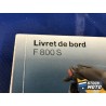 Livret de bord BMW F 800 S