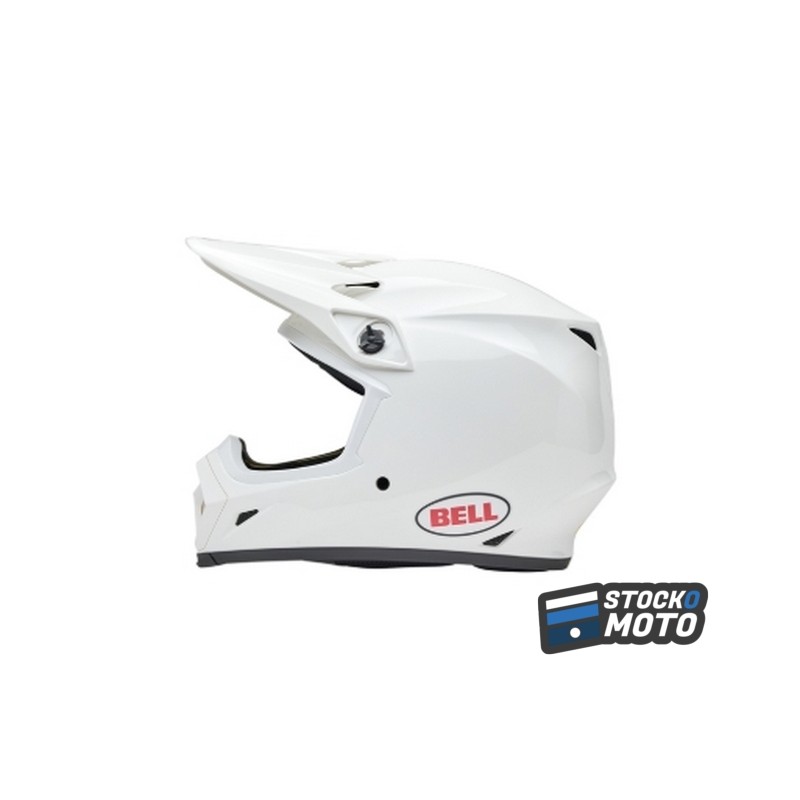 Casque BELL MX-9 Mips - Gloss Solid White (taille M)