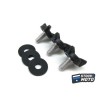 Kit vis BELL visière MX-9 3 pièces argent