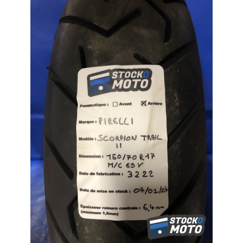 Pirelli scorpion trail II 150/70 R 17 M/C 69 V SUZUKI DL 1000 V-STROM